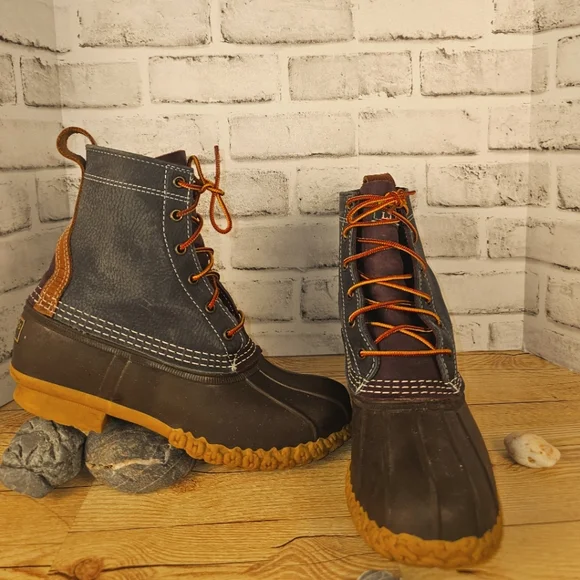 Womens Colorblock Bean Boot Limited Edition 8" - Picture 1 of 9